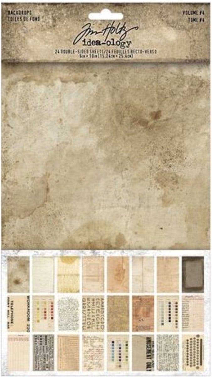 Idea-ology Tim Holtz - Backdrops Volume 4 (TH94308)
