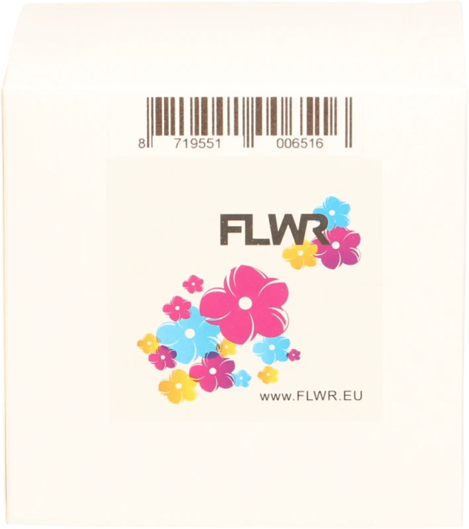 FLWR - Printetiket / 99019 / Wit - Geschikt voor Dymo