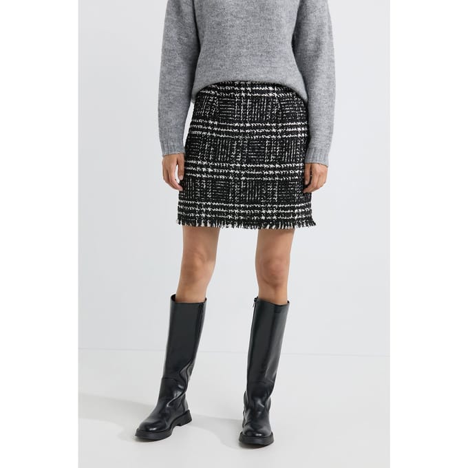 Josephine & Co Arthur Skirt Print Black Maat: 42 | Mini Rokken Outlet | Dames | Zwart