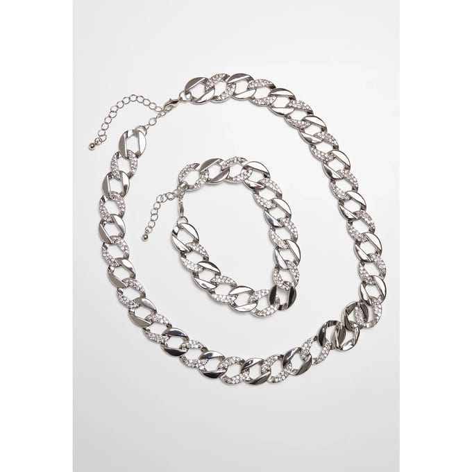 Ketting en armband set Urban Classics basic diamond
