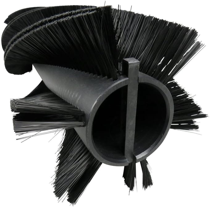 Veegroller - Machinebezem - Efficiënt Reinigen - Spiraalbekleding - 860 mm breed - Zwart