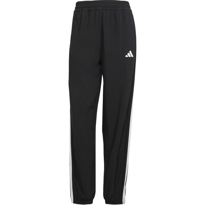 Adidas Train Essentials 3-stripes Woven Joggers Broeken Dames - Zwart - Maat XS (30-32) - Poly Mesh