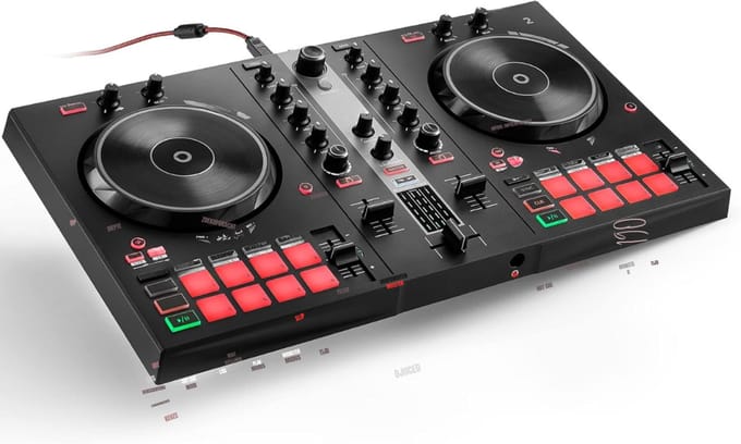 YOR® DJ Controller - DJ - Controller - Zwart - ‎‎50cm x 50cm x 28cm; 2.59 kg
