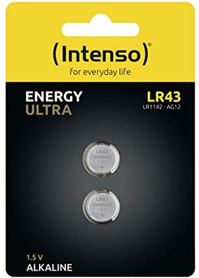 Ultra Alkaline Knoopcel Batterijen LR43 2-Pack