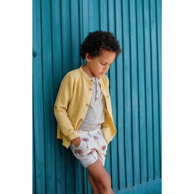 Louise Misha Shorts Anandi White Tropical Taglia: 3M | Pantaloni Outlet | kids | Bianco