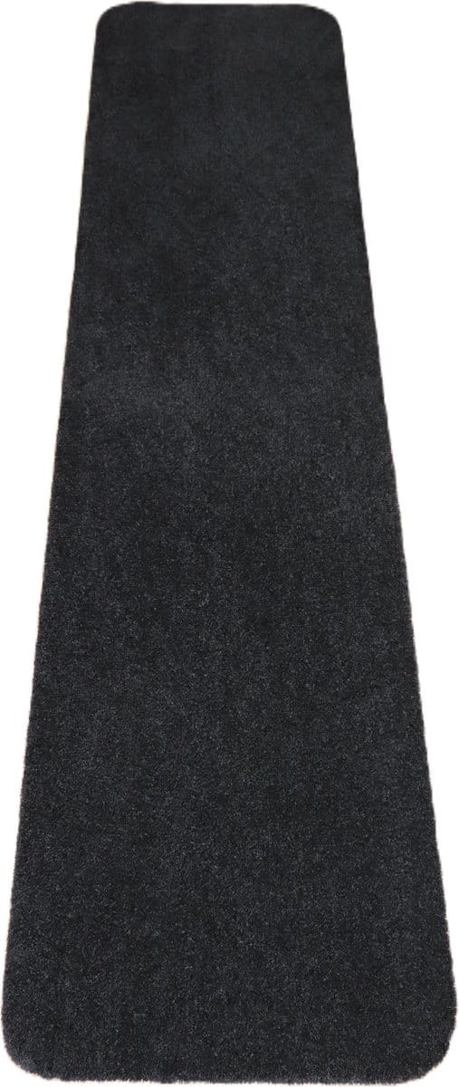 PRIMA - Soft - Wastafelmat - Badmat - Loper - zwart - antraciet - 40x180cm - antislip