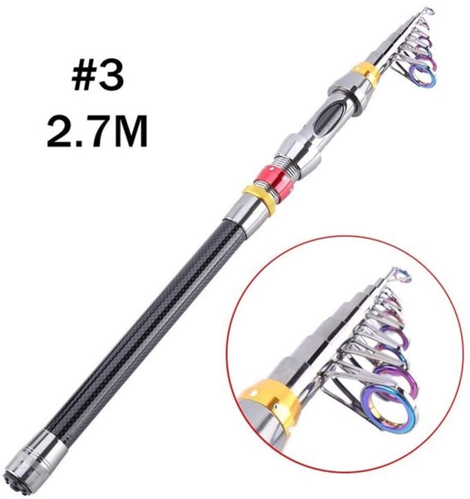 Dailygoody - Telescopische Hengel - Draagbare Hengel - Intrekbaar en