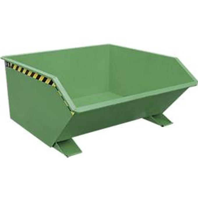 Kiepbak type GU, 750 liter, groen