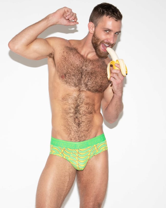 Garçon Brief Bananas - MAAT S - Heren Ondergoed - Slip voor Man - Mannen Brief