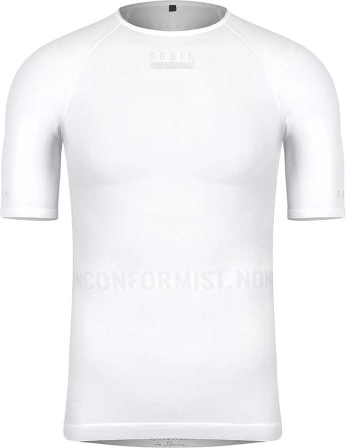 Gobik Limber Skin Korte Mouwen Basislaag Wit M Man