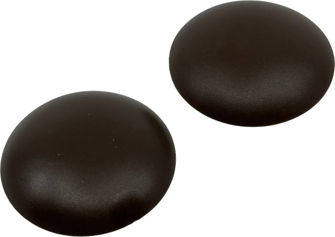 Serviprof deurstop / deurbuffer - Ø 59 x 13 mm - Kunststof - Zelfklevend - Bruin - 2 stuks