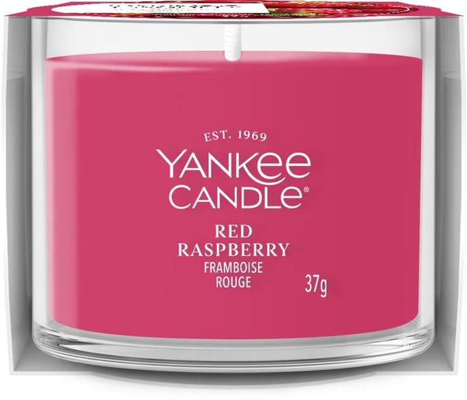 Yankee Candle Filled Votive - Red Raspberry - 10 branduren - 1 stuk