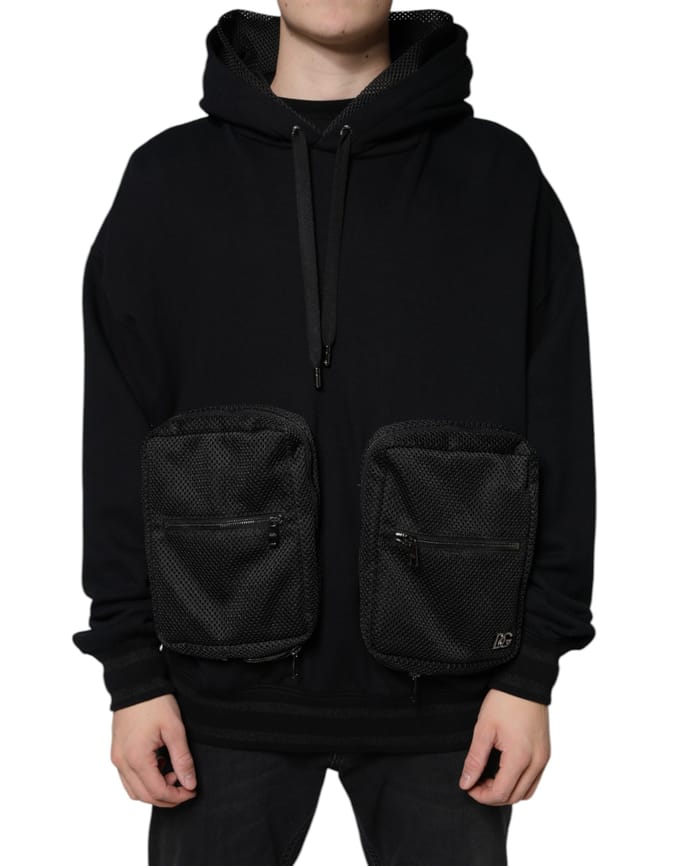 Hoodie met Mesh Zakdetails
