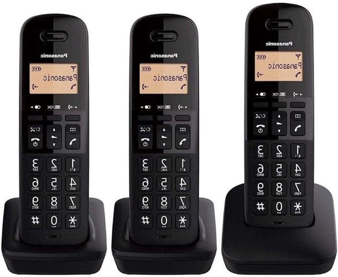 Draadloze Telefoon - Trio Set - Thuis Bellen - Valbestendig Ontwerp - 3 Handsets - Zwart