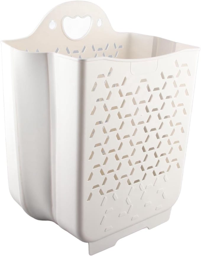 Wasmand XL - Hangend Opbergrek - Ruimte Besparen - Inklapbaar Ontwerp - 1889 x 1574 cm - Wit