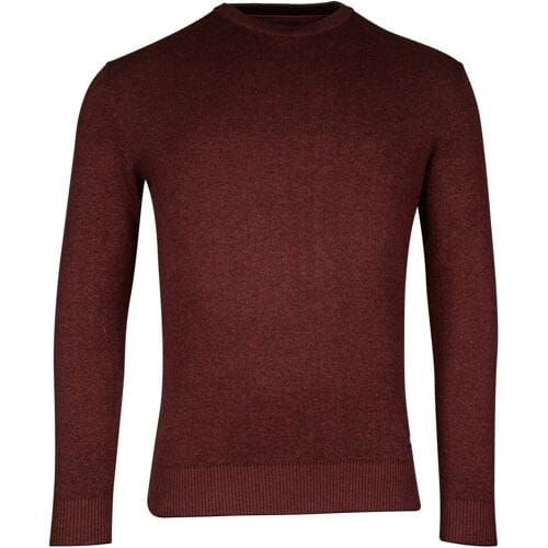 Baileys Trui Crew Neck Allover 2-Tone Deep Red / male