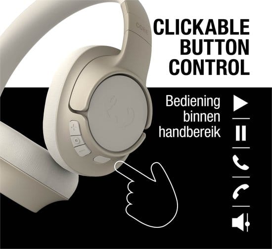 Fresh 'n Rebel Clam Core - Draadloze Bluetooth Koptelefoon - Over-Ear - 45 uur Speelduur - Silky Sand