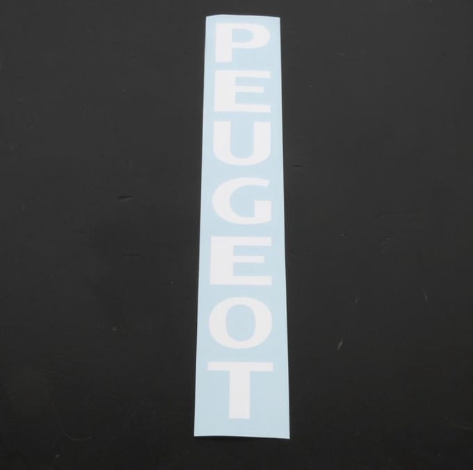 Autocollant stickers RSM pour Mobylette Peugeot 50 103 transfert blanc fourche Neuf