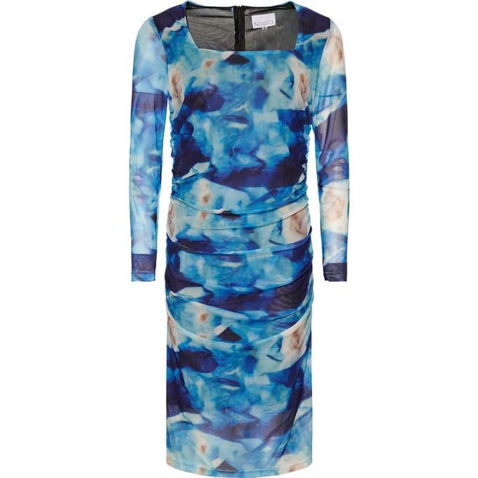 Polly-jurk in blauwe mix