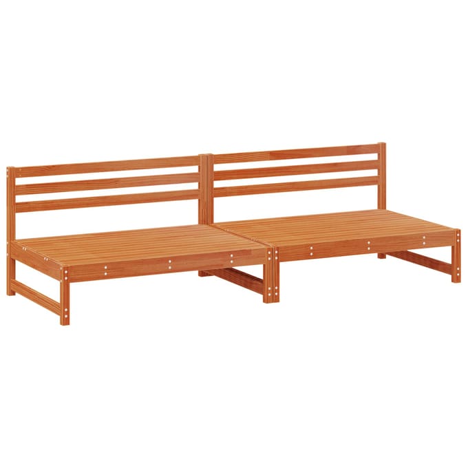 vidaXL - Tuinstoel - Midden - Massief - grenenhout - Waskleur - Bruin