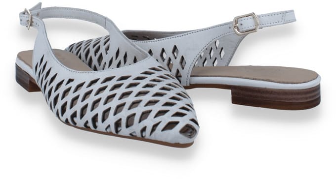 Double Heart Dames Slingback Ecru | Beige | Maat: 38