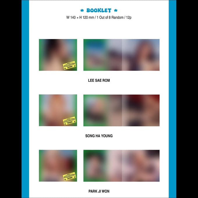 fromis_9  - Supersonic Compact ver. 3e enkelalbum [NO POB] RANDOM VER(1EA) blue