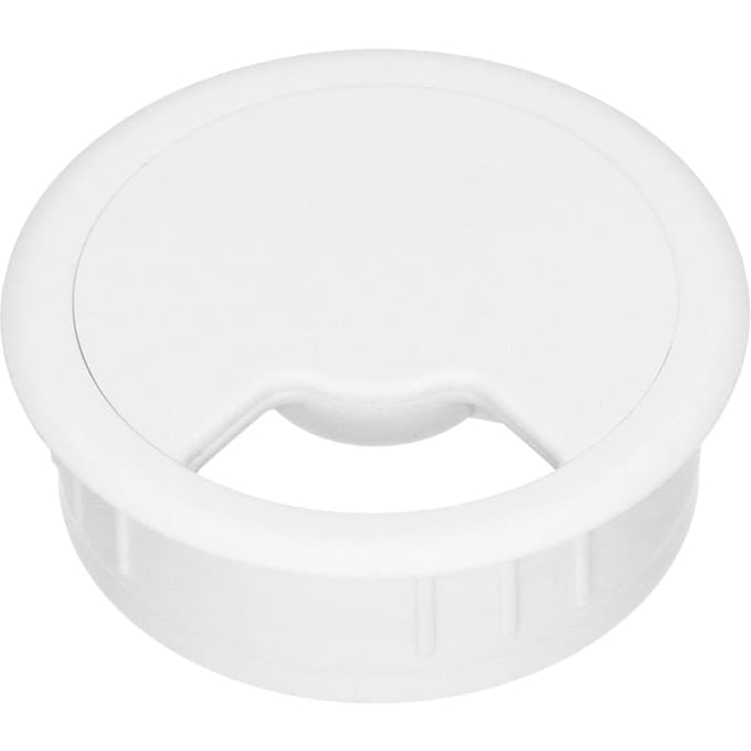 60mm Witte Bureau Kabeldoorvoer - 49.80.021 [2 Stuks]