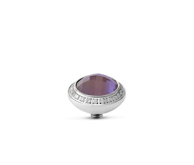 Melano Twisted Lush CZ Steentje Litchi | Zilver