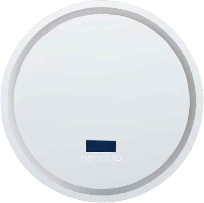 BROGNON - Badkamerspiegel met LED - Zilver - Aluminium