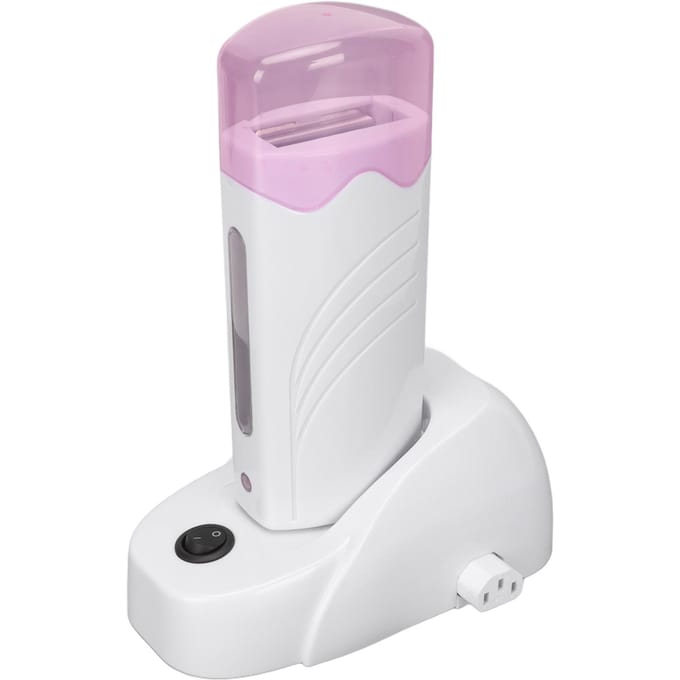 Waxverwarmer Machine Ontharingsroller Draagbaar Wax Ontharingsapparaat met Verwarmingsbasis EU-stekker 220V white