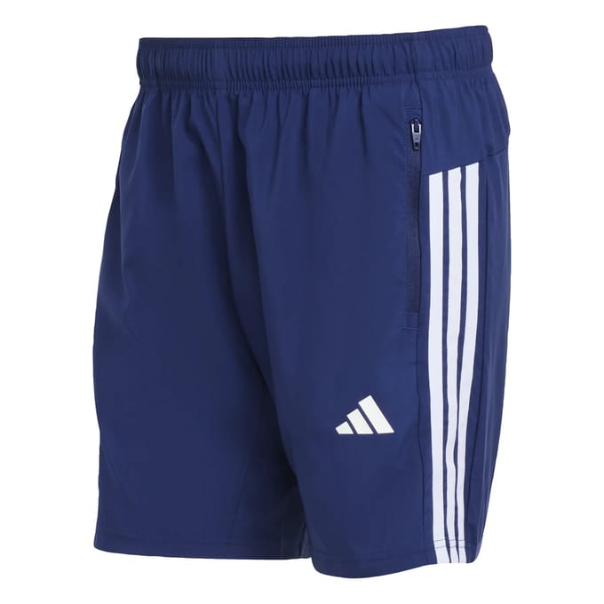 Adidas Performance Workout Essentials Base 3 Stripes Woven Short - Heren - Blauw