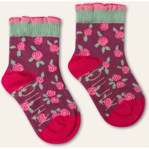 Oilily Mirosette Sokken- maat32-34 Rood Violet