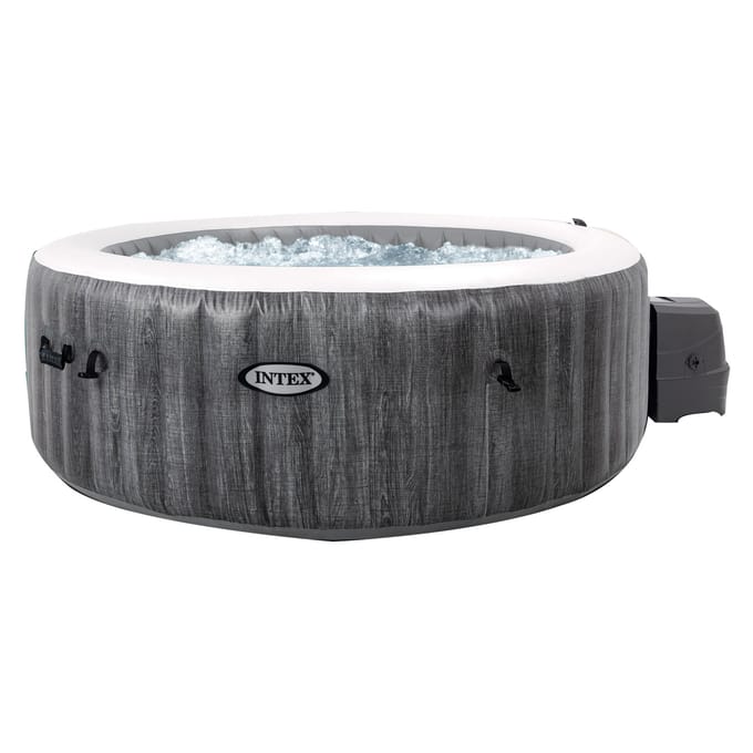 Intex PureSpa Greywood Deluxe Bubble Massage Set 4-persoons - Ø 196 x 71 cm