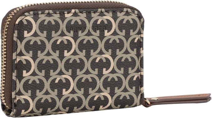 GERRY WEBER kaarthoes Aeon Purse Darkbrown veelkleurig