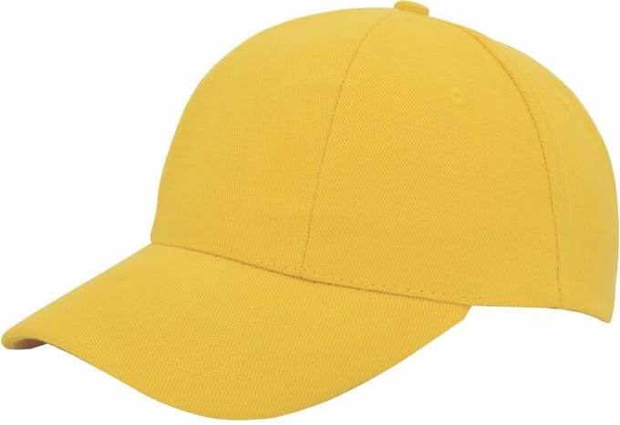 Benza - Luxe Turned Brushed Baseball Cap Baseballcap - Geel