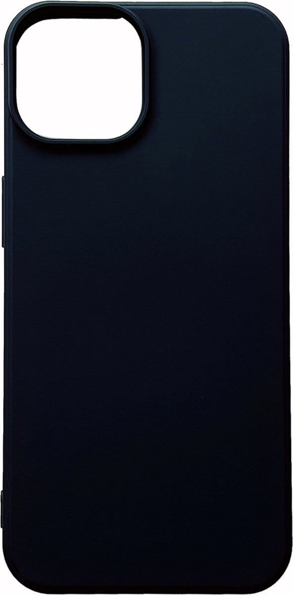 Casemania Hoesje Geschikt voor Apple iPhone 14 Plus - Zwart - Microfiber Siliconen Back Cover