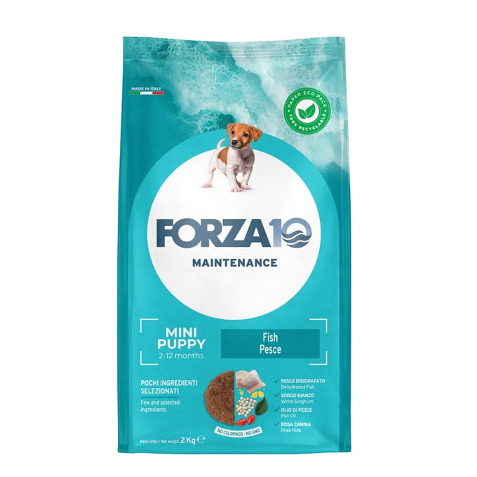 3x2kg Forza 10 Mini Puppy mit Fisch Hundefutter trocken