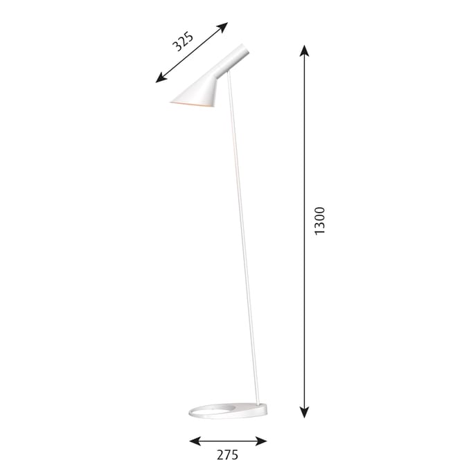 Louis Poulsen - AJ vloerlamp - Wit