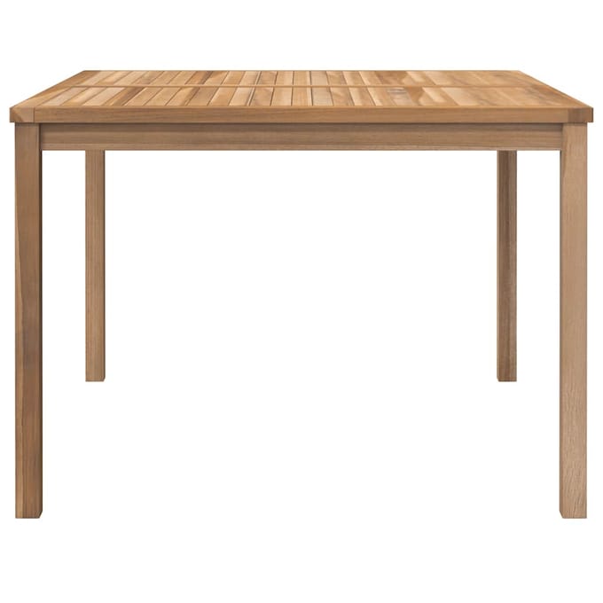 vidaXL - Tuintafel - 110x110x77 - cm - massief - teakhout