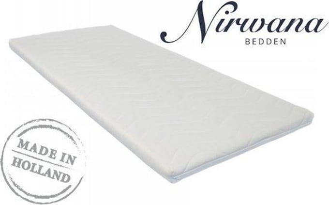 80x220 Premium Witte Nirwana Bedden Tijk + Rits (Topper)
