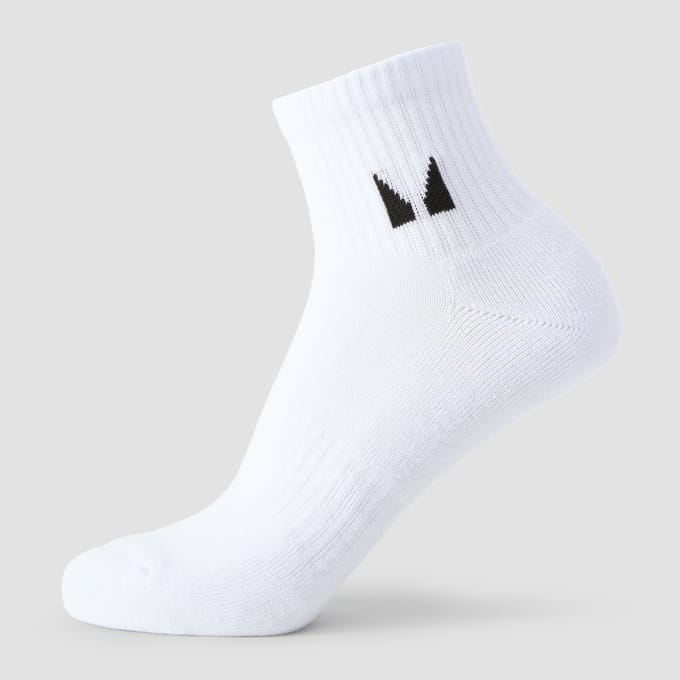 MP Unisex Enkelsokken (5 Stuks) - Wit - UK 2-5