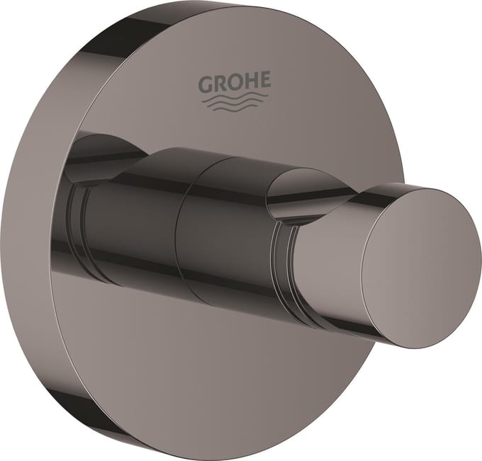 GROHE Essentials Badjashaak - handdoekhaak - metaal - hard graphite (zwart) - 40364A01