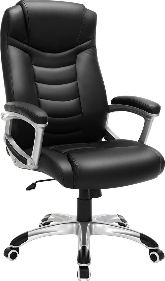 Nancy's Luxe Design Manager Bureaustoel - Ergonomische Directiestoel - Kunstleer - Zware Belasting