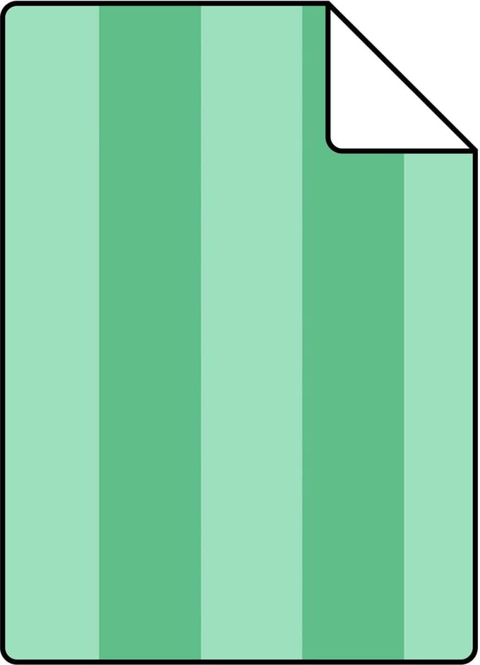 Proefstaal ESTAhome behang strepen groen - 26.5 x 21 cm - 131421-S