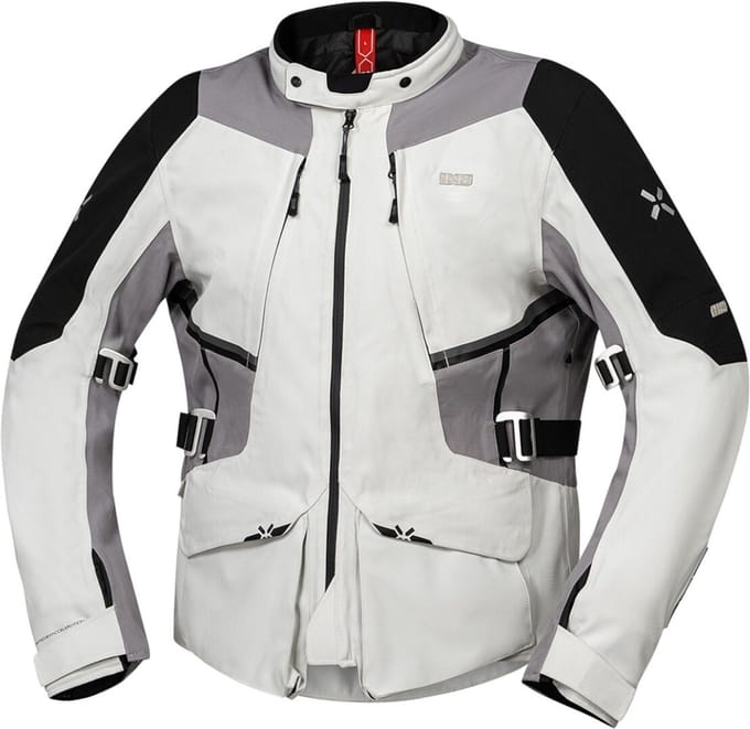 IXS Tourster-STX 1.0 Waterdichte Grijs Textiele Motorjas - Jas