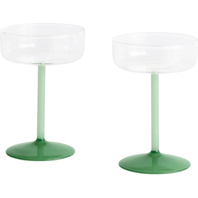 HAY Tint Coupe glas set van 2 - HAYTintJadeGreen