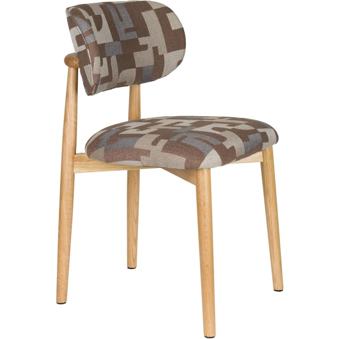Housecraft Living Elle Eetkamerstoelen Bruin - Set van 2