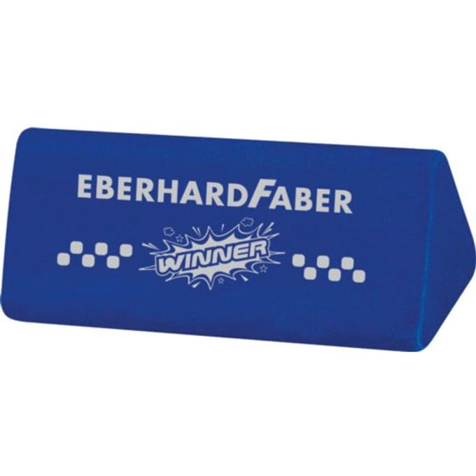Eberhard Faber gum - Winner - driekantig - blauw - EF-585460