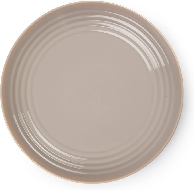 PlasticForte Rond bord/camping bord - D22 cm - beige - kunststof