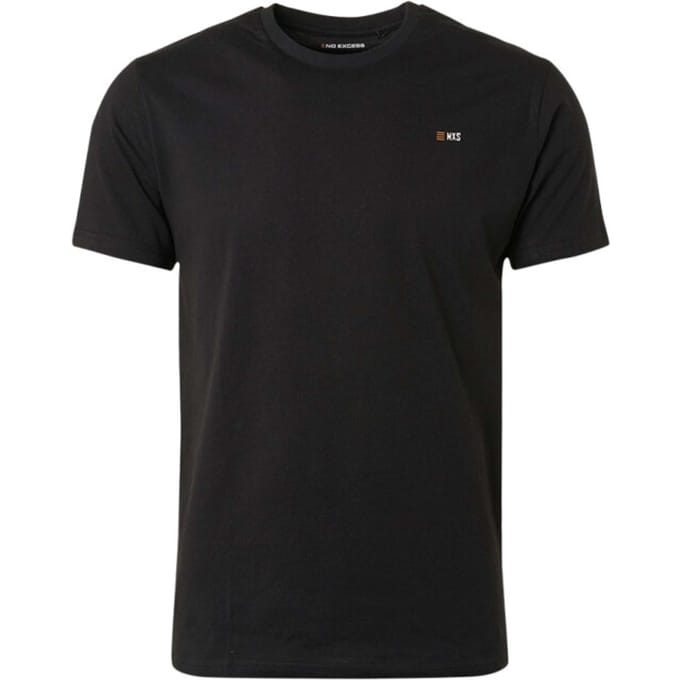 No Excess T-shirt crewneck solid basic black